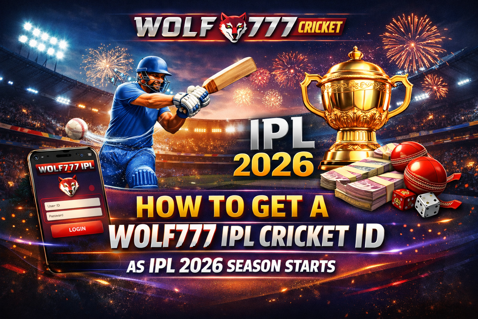 You are currently viewing How to Get a Wolf777 IPL Cricket ID as IPL 2026 Season Starts